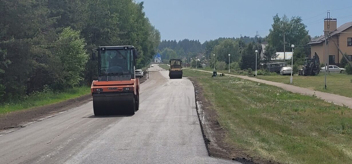 асфальта в посёлке Солнечная Поляна