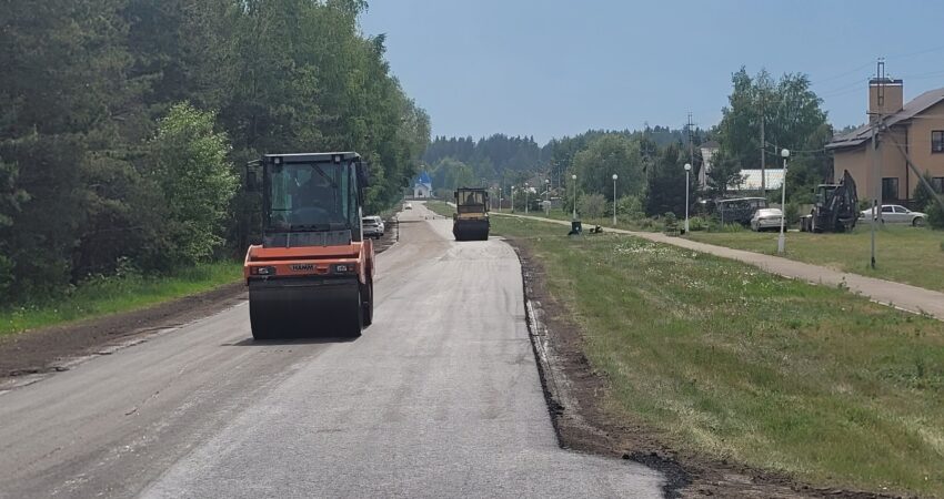 асфальта в посёлке Солнечная Поляна